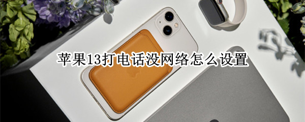 苹果13打电话没网络怎么设置