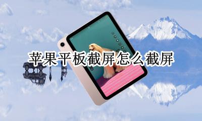 苹果平板截屏怎么截屏 苹果平板截屏怎么长截屏
