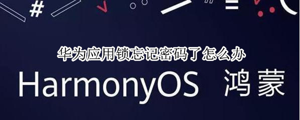 华为应用锁忘记密码了怎么办