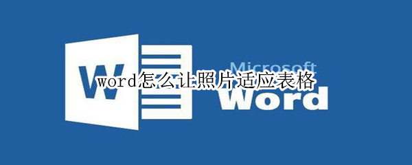 word怎么让照片适应表格
