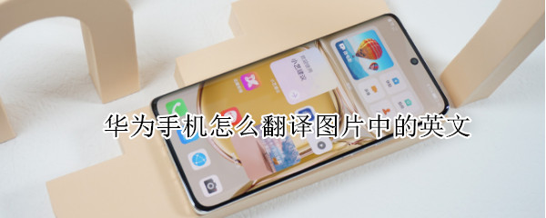 华为手机怎么翻译图片中的英文