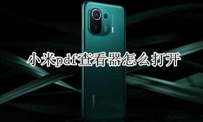 小米打不开pdf 小米pdf查看器怎么打开
