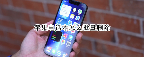 苹果电话本怎么批量删除