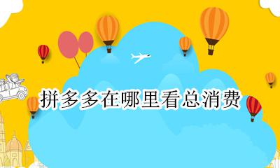 拼多多在哪里看总消费 拼多多在哪里看总共消费多少