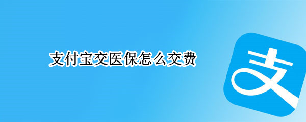 支付宝交医保怎么交费