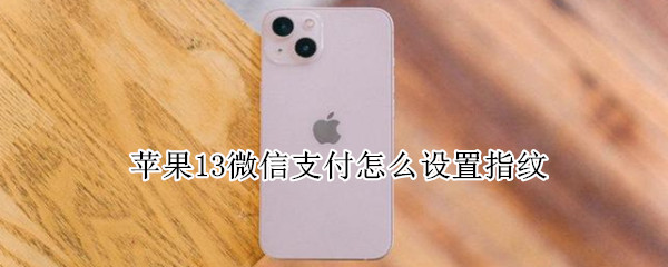 苹果13微信支付怎么设置指纹
