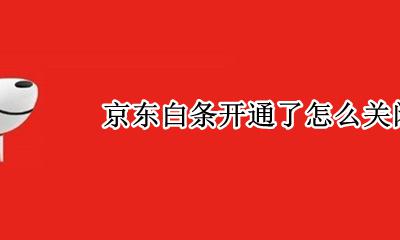 京东白条开通了怎么关闭 刚开通的京东白条怎样关闭