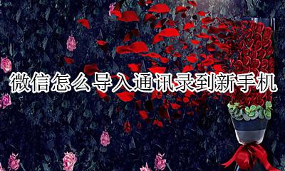 微信怎么导入通讯录到新手机 微信通讯录怎么导入新手机通讯录
