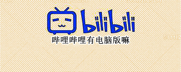 哔哩哔哩有电脑版嘛