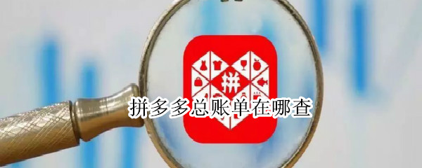 拼多多总账单在哪查