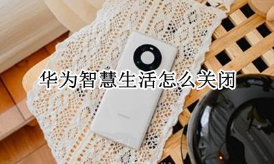 华为智慧生活怎么关闭 如何关闭