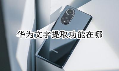 华为文字提取功能在哪 华为手机文字提取功能在哪