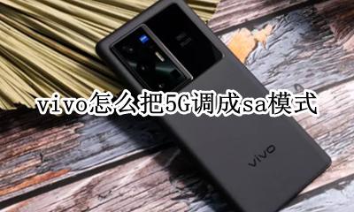 5g手机sa模式 vivo怎么把5G调成sa模式