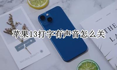 苹果13关闭打字声音 苹果13打字有声音怎么关
