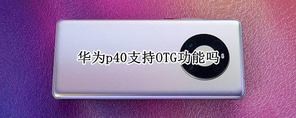 华为p40支持OTG功能吗