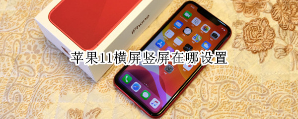 苹果11横屏竖屏在哪设置