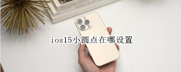ios15小圆点在哪设置