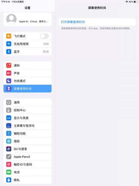 ipad青少年模式在哪里设置