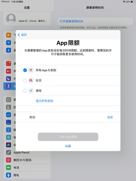 ipad青少年模式在哪里设置