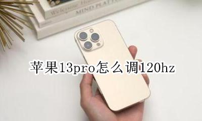 苹果13pro怎么调120hz 苹果13pro怎么调13g网络