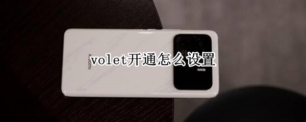 volet开通怎么设置