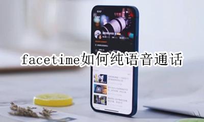 facetime单独语音通话 facetime如何纯语音通话