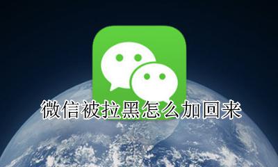 微信被拉黑怎么加回来 拉黑了微信怎么加回来