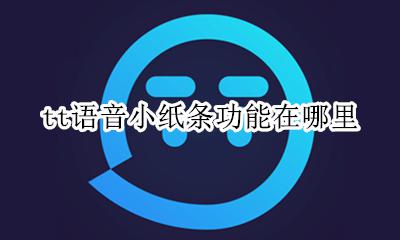 tt语音在哪里领手册 tt语音小纸条功能在哪里