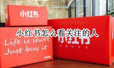 小红书怎么看关注的人 小红书怎么看关注的人发的动态