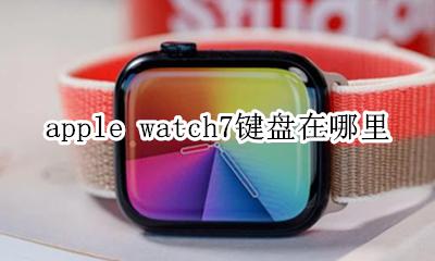 watch键盘在ios输入 apple watch7键盘在哪里