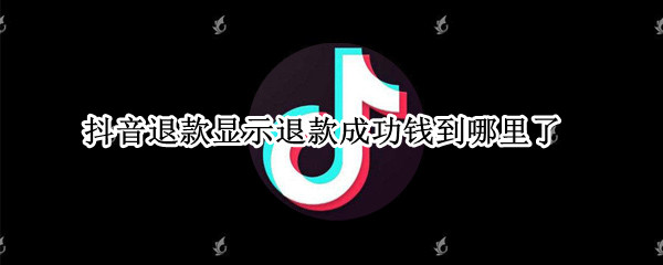 抖音退款显示退款成功钱到哪里了