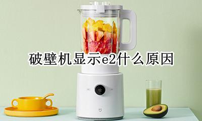 破壁机显示e2什么原因 破壁机上显示E2什么情况