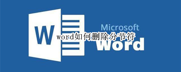 word如何删除分节符