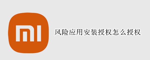 风险应用安装授权怎么授权