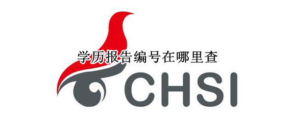 学历报告编号在哪里查