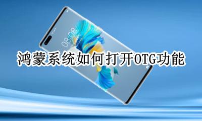 帮我打开OTG功能 鸿蒙系统如何打开OTG功能