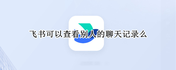 飞书可以查看别人的聊天记录么