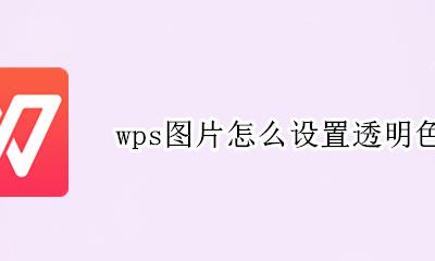 wps图片怎么设置透明色 wps表格图片背景设置透明色
