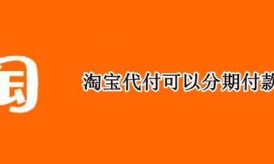 支付宝代付可以分期吗 淘宝代付可以分期付款吗