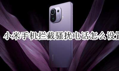 小米手机拦截骚扰电话怎么设置 小米手机骚扰电话拦截在哪里设置