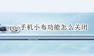 oppo手机小布功能怎么关闭 oppo手机的小布在哪里设置
