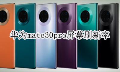 华为mate30pro屏幕刷新率 华为mate30proe屏幕刷新率