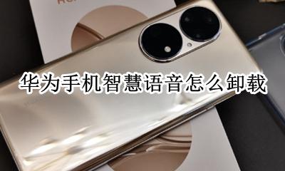 华为手机智慧语音怎么卸载 华为手机怎么删掉智慧语音