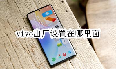 vivo出厂设置在哪里面 vivo出厂设置在哪找到