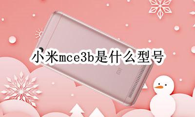 小米mce3b是什么型号 mce3b是小米什么型号
