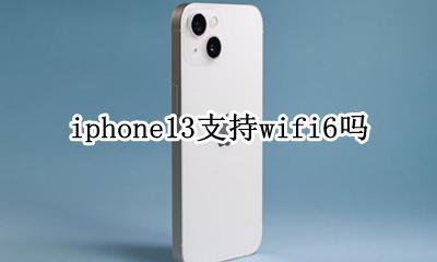 iphone13有wifi13 iphone13支持wifi6吗