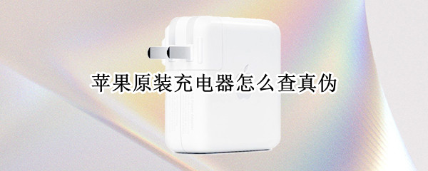 苹果原装充电器怎么查真伪