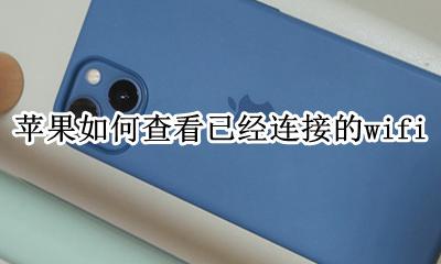 苹果如何查看已经连接的wifi 苹果手机怎么查看已连接过的wifi