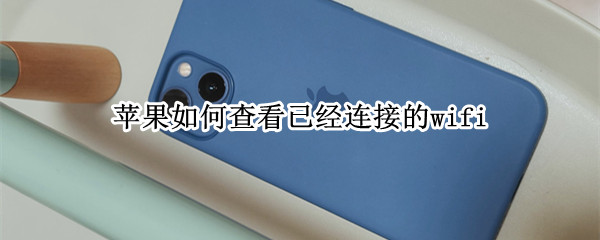 苹果如何查看已经连接的wifi