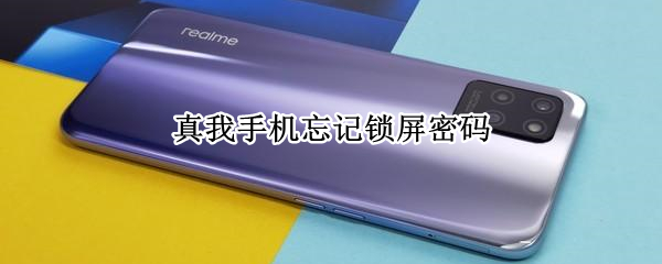 真我手机忘记锁屏密码怎么办